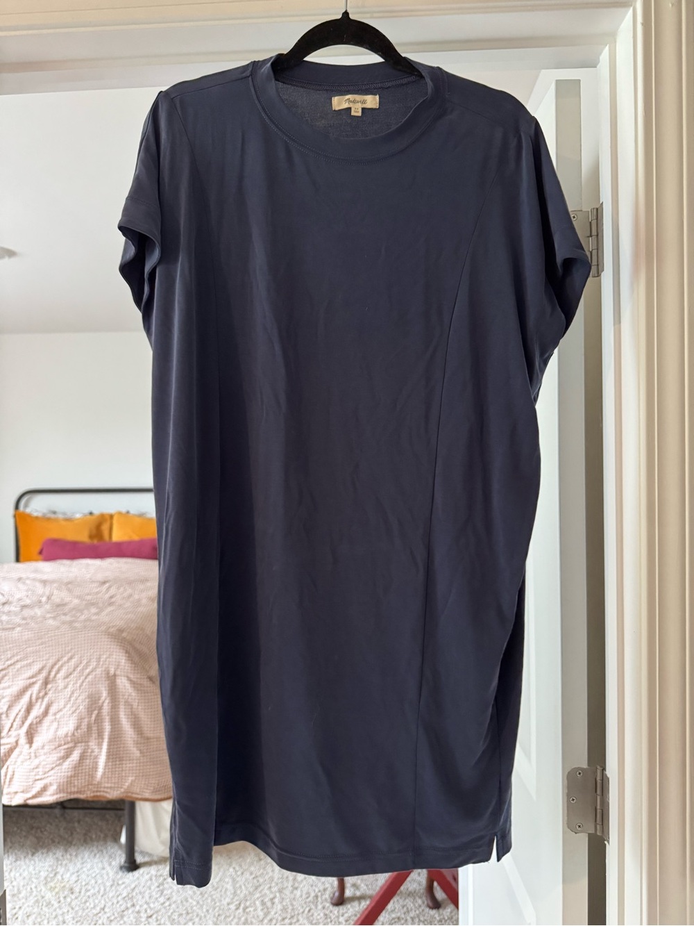Madewell Cozy & Lightweight Navy T-Shirt Dress